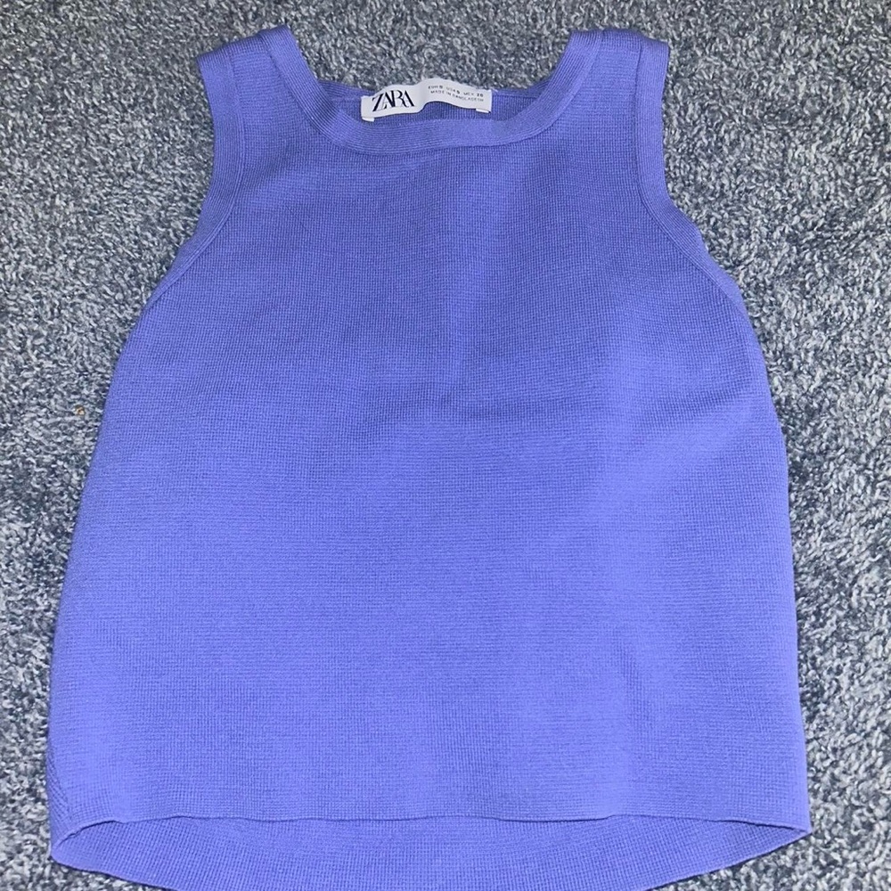 Zara Women's Vibrant Purple Tank Top